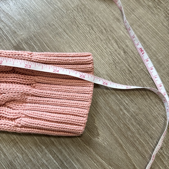 Jeanne Pierre 100% Cotton Crewneck Pink Cable Knit Sweater Long Sleeve Size M - Picture 9 of 10